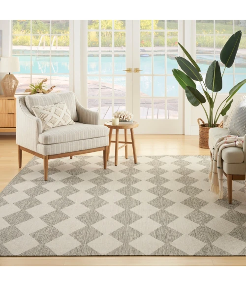 Nourison Positano Light Grey POS04 7 ft. X 10 ft. Rect. Rug