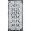 Nourison Home Dekor DEK02 Grey Navy 2 ft. X 4 ft. Area Rug
