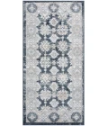 Nourison Dekor Grey Navy DEK02 2 ft. X 4 ft. Rect. Rug