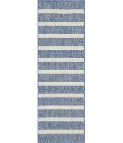 Nourison Home Positano POS03 Navy Ivory 2 ft. X 6 ft. Area Rug