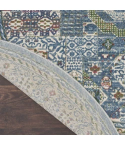 Nourison Home Ankara Global Blue ANR17 6ft. x Round Round Rug