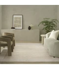 Calvin Klein CK082 Ridge Cream / Ivory RDG01 7ft.9in. x 9ft.9in. Rect. Rug