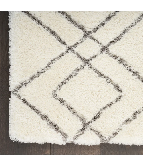 Nourison Home Dreamy Shag Cream / Ivory DRS07 7ft.10in. x 9ft.10in. Rect. Rug