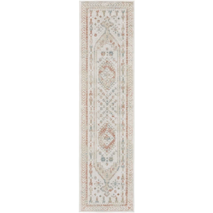 Nourison Thalia Beige Multicolor THL04 2ft.2in. x 10ft. Rect. Rug