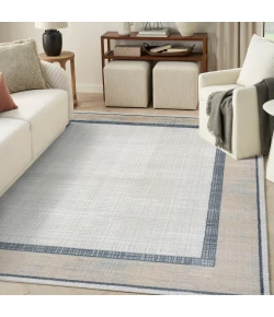 Nourison Home Dekor DEK06 Grey Navy 7 ft. 10 in. X 9 ft. 10 in. Area Rug