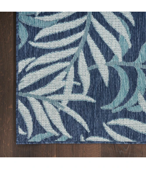 Nourison Garden Oasis Navy GOA01 2 ft. X 8 ft. Rect. Rug