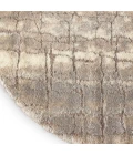Nourison Dreamy Shag Ivory Beige DRS09 8ft. Round Rug