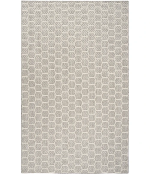 Nourison Home Twist Reversible Grey TWS01 5ft. x 7ft. Rect. Rug