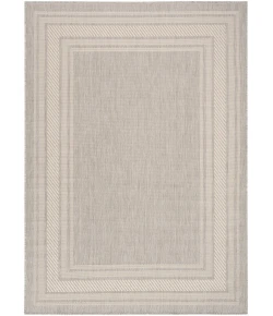 Nourison Home Horizon Indoor/Outdoor HOZ03 Grey 4 ft. X 6 ft. Area Rug
