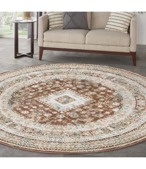 Nourison Home Thalia Red THL04 7’10” x Round Round Rug