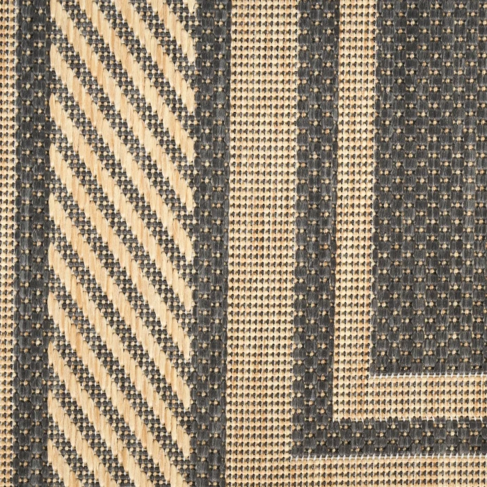 Nourison Horizon Indoor/Outdoor Charcoal HOZ03 9 ft. X 12 ft. Rect. Rug