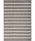 Nourison Positano Charcoal Ivory POS03 6 ft. X 9 ft. Rect. Rug