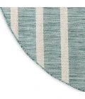 Nourison Positano Aqua Ivory POS03 6 ft. X Round Rug