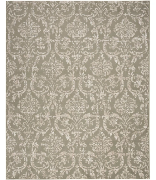 Nourison Jubilant Olive JUB09 6 ft. X 9 ft. Rect. Rug