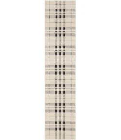 Nourison Modern Comfort Ivory Black MNC04 2ft.2in. x 10ft. Rect. Rug
