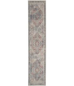 Nourison Home Homestead Blue HMS03 2ft.7in. x 10ft. Rect. Rug