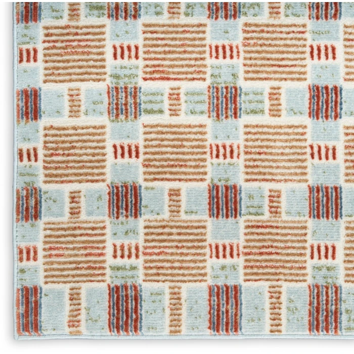 Nourison Nordic Rust Multicolor NRC14 3ft. x 5ft. Rect. Rug