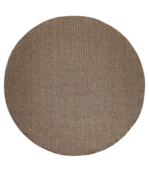 Nourison Tulum Brown TLM02 8 ft. X Round Rug