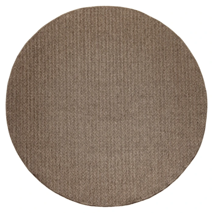 Nourison Tulum Brown TLM02 8 ft. X Round Rug