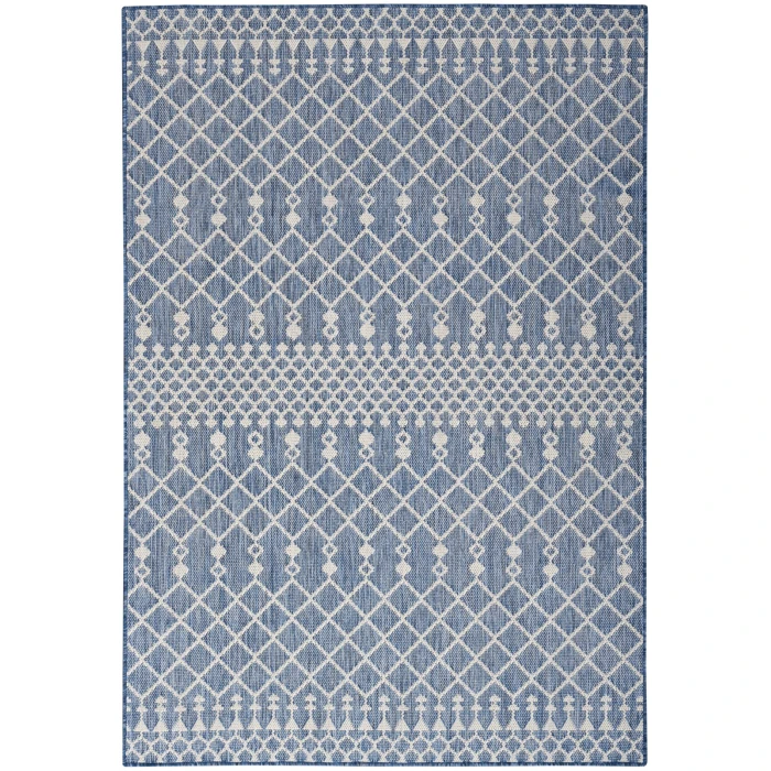Nourison Positano Navy Blue POS02 5 ft. X 7 ft. Rect. Rug