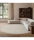 Nourison Natural Texture Ivory Beige NTX01 8ft. Round Rug