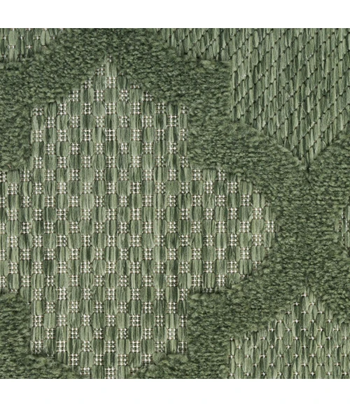 Nourison Easy Care Green NES01 6 ft. X Round Rug