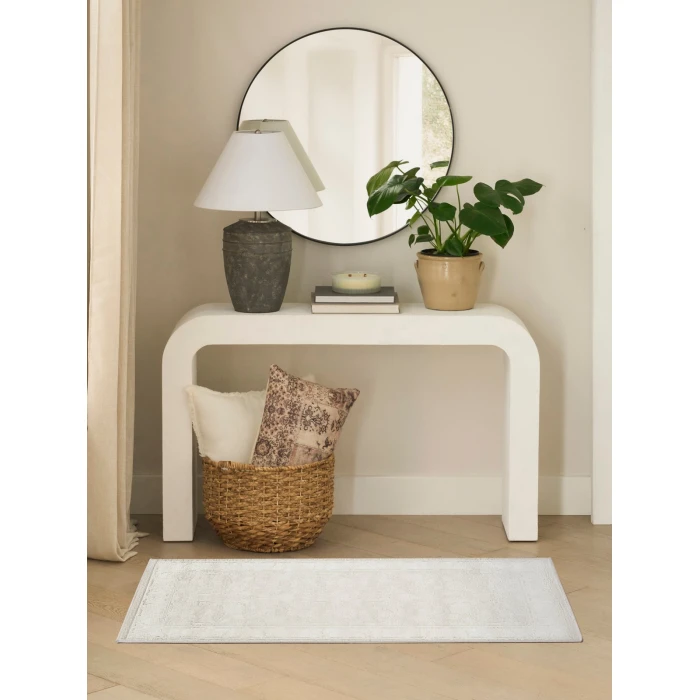 Nourison Dekor Light Grey DEK09 2 ft. x 4 ft. Rect. Rug