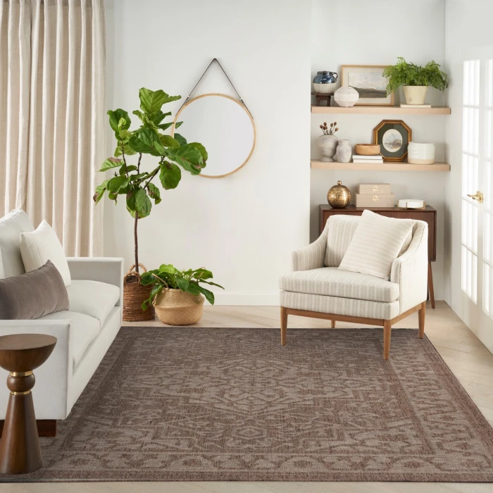 Nourison Tulum Brown TLM05 10 ft. X 14 ft. Rect. Rug