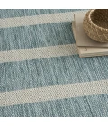 Nourison Positano Aqua Ivory POS03 12ft. x 15ft. Rect. Rug