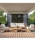 Nourison Positano Jute Ivory POS03 8ft. Square Rug