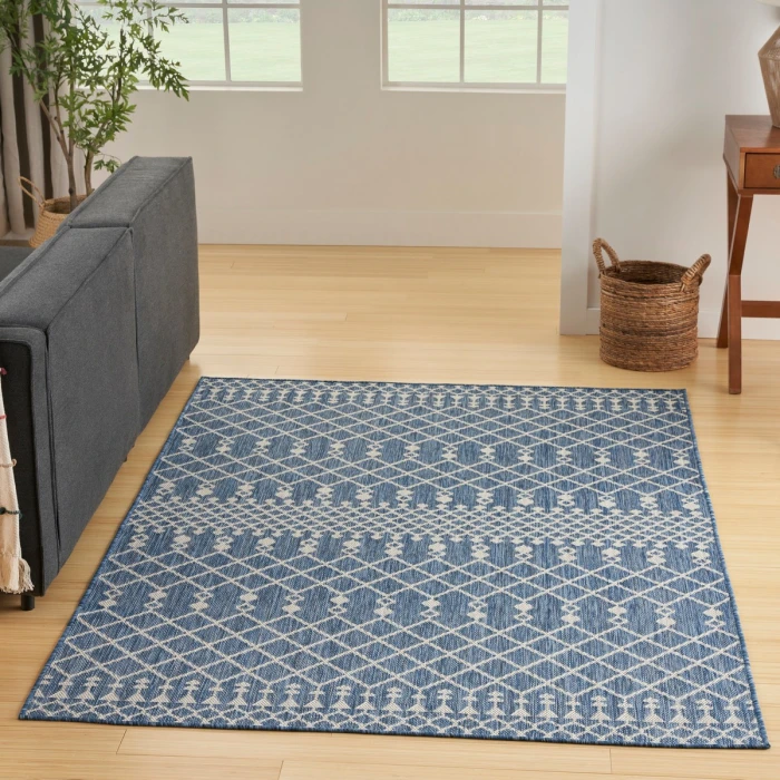 Nourison Positano Navy Blue POS02 4 ft. X 6 ft. Rect. Rug