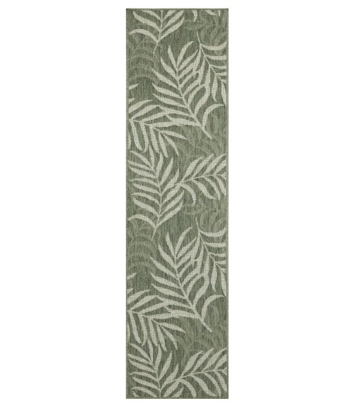Nourison Garden Oasis Green Ivory GOA01 2 ft. X 8 ft. Rect. Rug