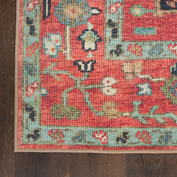 Nourison Vintage Washables Rust Multicolor VWS12 2 ft. 2 in. X 8 ft. Rect. Rug