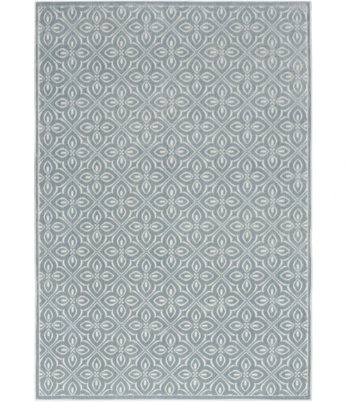 Nourison Home Washable Charm Blue WCH03 5ft. x 7ft. Rect. Rug