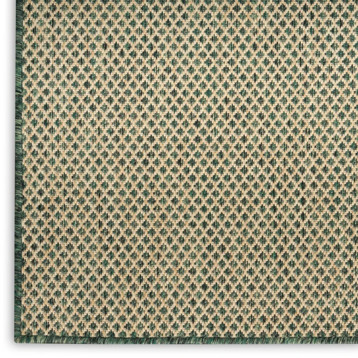 Nourison Courtyard Green COU01 9 ft. X 12 ft. Rect. Rug
