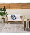 Nourison Horizon Indoor/Outdoor Grey HOZ01 5 ft. X 7 ft. Rect. Rug