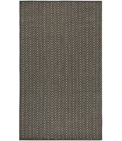 Nourison Home Horizon Indoor/Outdoor HOZ02 Charcoal 3 ft. X 5 ft. Area Rug