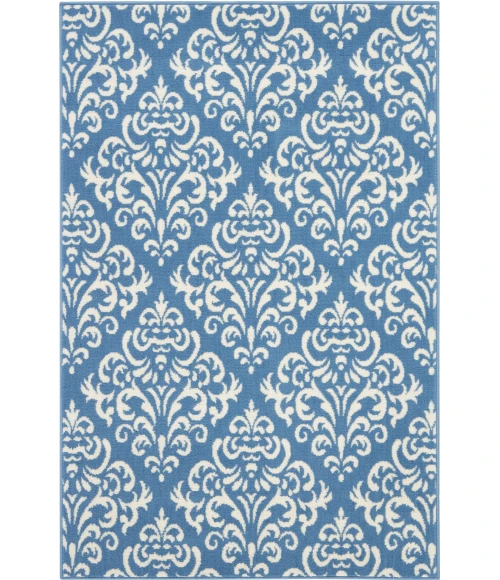 Nourison Grafix Blue GRF06 3ft.9in. x 5ft.9in. Rect. Rug