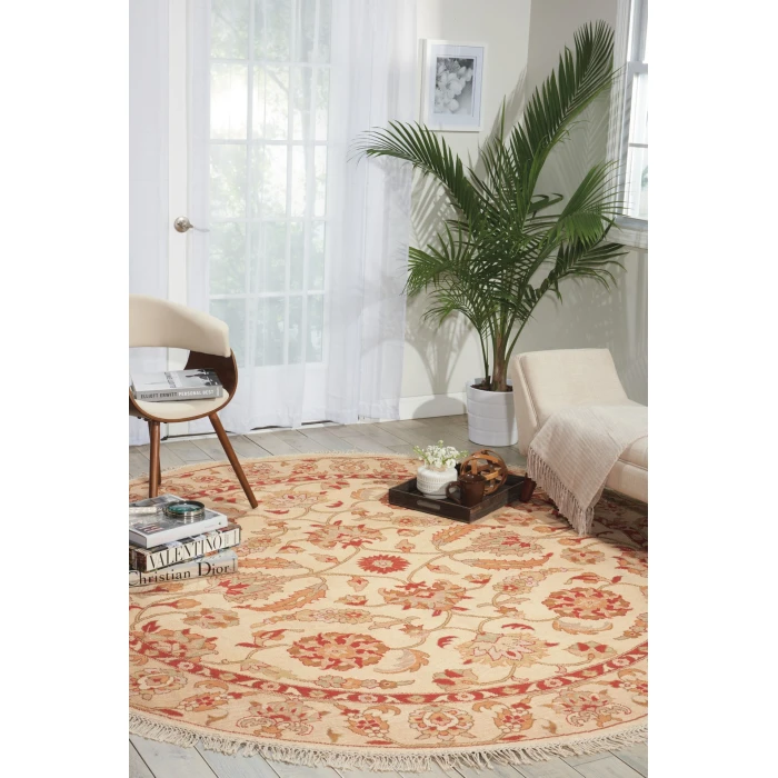 Nourison Home Nourmak Beige S187 8ft. x Round Round Rug