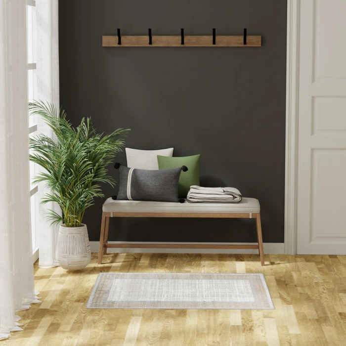 Nourison Dekor Grey DEK06 2 ft. X 4 ft. Rect. Rug