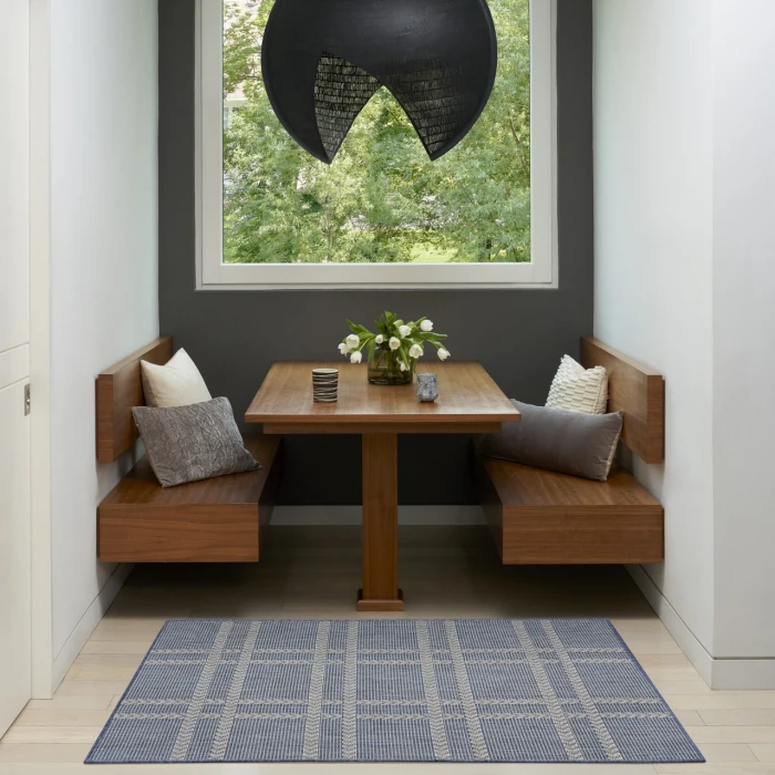 Nourison Home Horizon Indoor/Outdoor Blue HOZ04 3ft. x 5ft. Rect. Rug