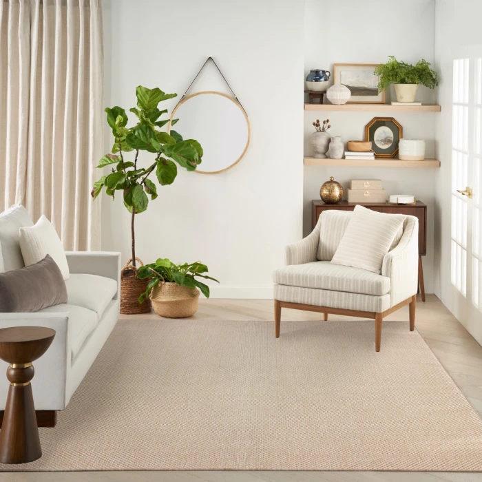 Nourison Tulum Cream TLM03 10 ft. X 14 ft. Rect. Rug