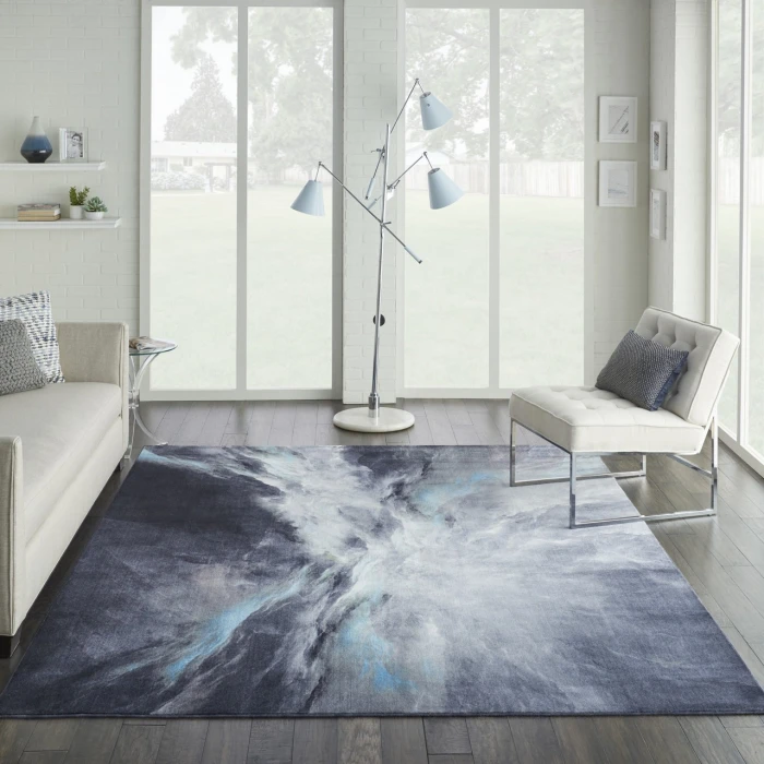 Nourison Home Le Reve Grey LER06 9ft. x 12ft. Rect. Rug
