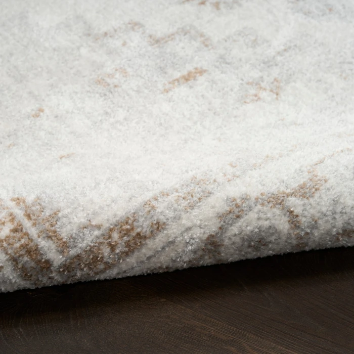 Nourison Astra Machine Washable Grey ASW11 3 ft. 3 in. x 5 ft. Rect. Rug