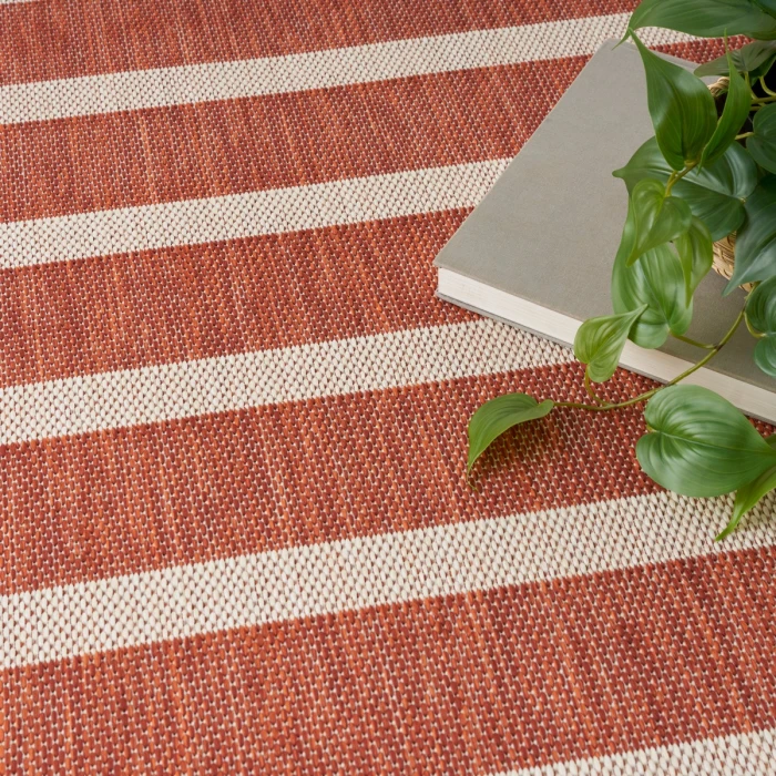 Nourison Positano Terracotta Ivory POS03 10 ft. X 14 ft. Rect. Rug
