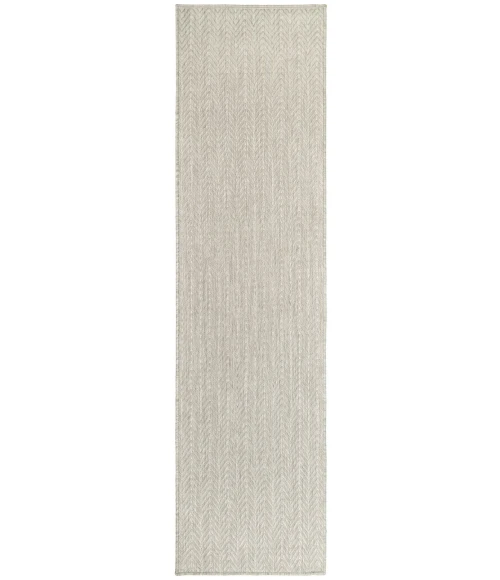 Nourison Horizon Indoor/Outdoor Grey HOZ02 2 ft. 2 in. X 8 ft. Rect. Rug