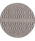 Nourison Positano Charcoal POS02 6ft. Round Rug