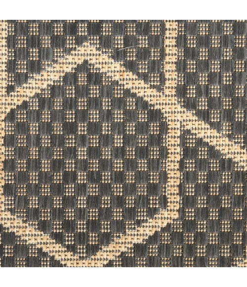 Nourison Horizon Indoor/Outdoor Charcoal HOZ01 2 ft. X 6 ft. Rect. Rug