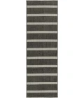 Nourison Positano Black Ivory POS03 2ft.2in. x 12ft. Rect. Rug