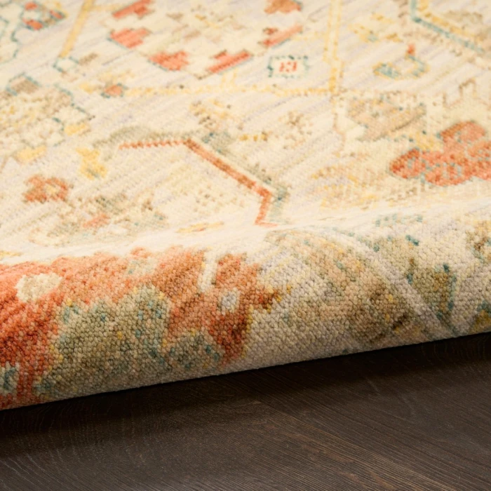 Nourison Antique Bloom Taupe Multicolor ANB02 2ft. x 3ft. Rect. Rug